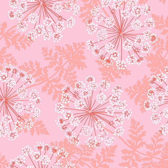 Flora & Fauna | Patty Sloniger | Wild Carrots - Pink | Andover Fabrics