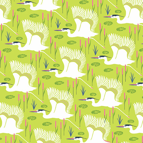 Flora & Fauna | Patty Sloniger | Wetlands - Lichen | Andover Fabrics