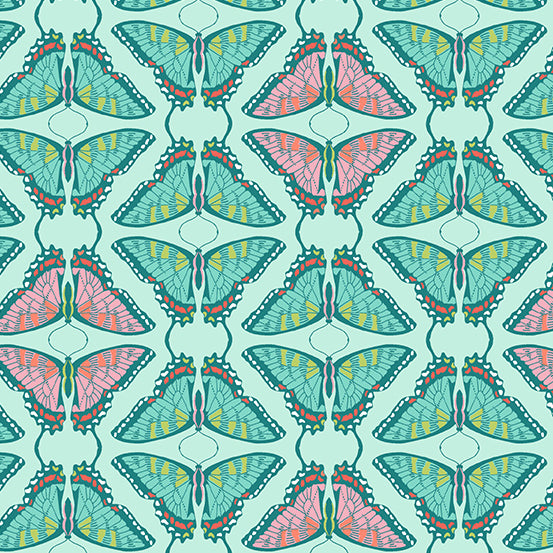 Flora & Fauna | Patty Sloniger | Swallowtail - Sky | Andover Fabrics