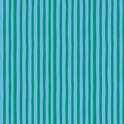 Garden Jubilee | Phoebe Wahl | Stripes - Blue | FIGO Fabrics