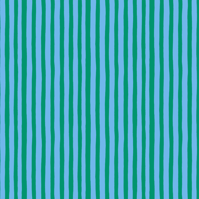 Garden Jubilee | Phoebe Wahl | Stripes - Blue | FIGO Fabrics
