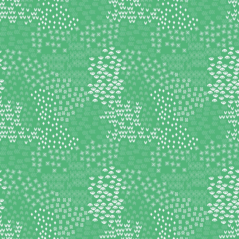 Hampton Court | Meadow - Green | Karen Lewis Textiles | FIGO Fabrics
