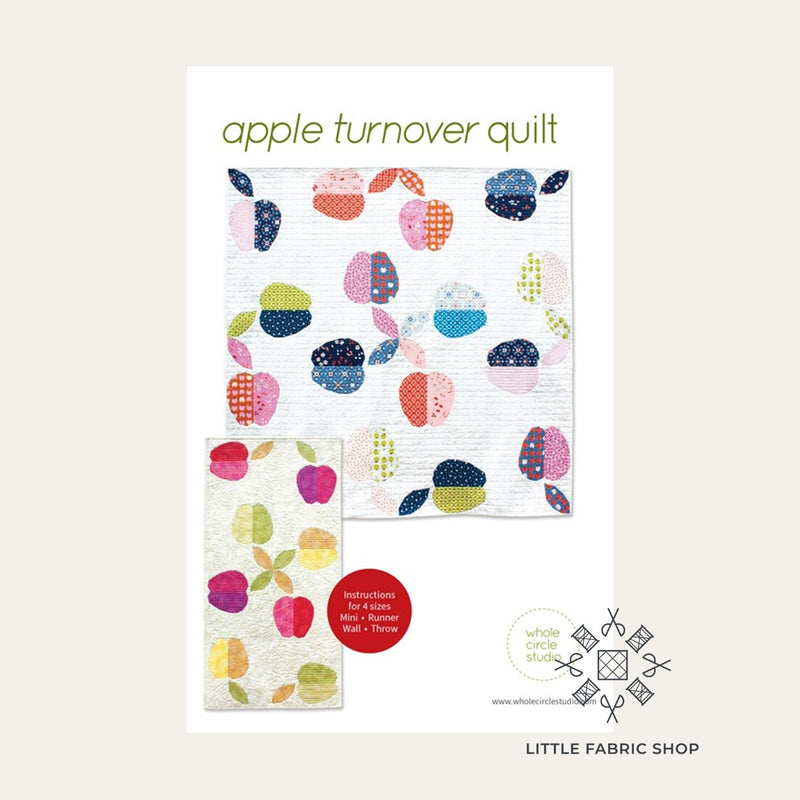 Apple Turnover | Quilt Pattern | Whole Circle Studio | Foundation Paper Piecing Sewing Pattern