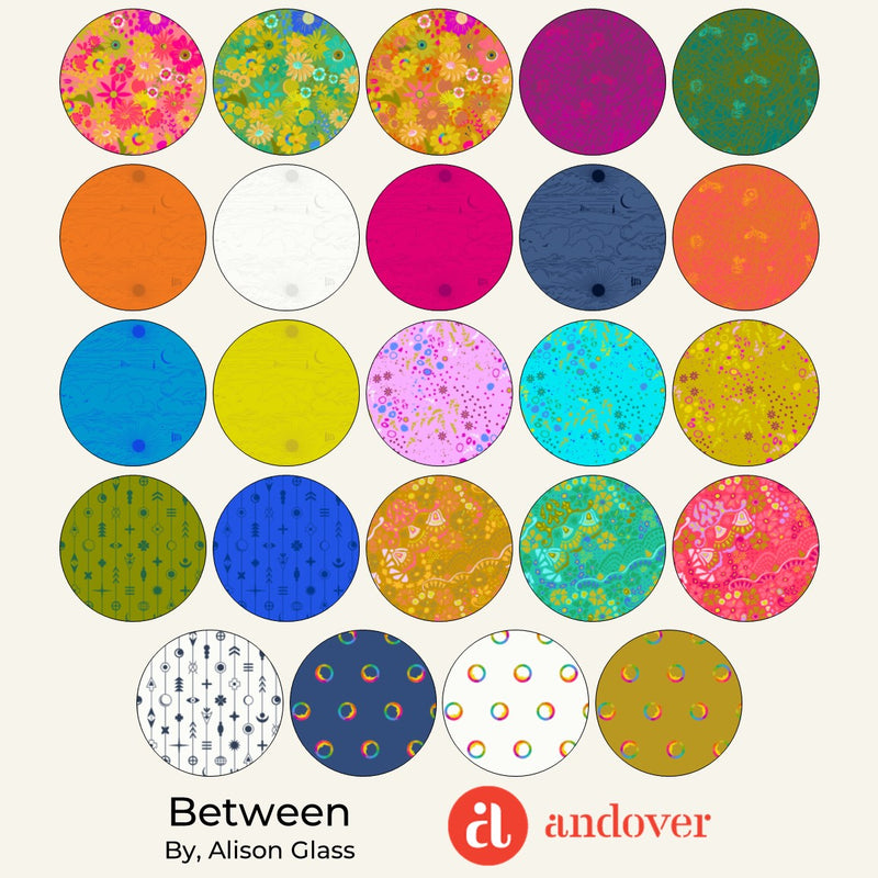 Between | Alison Glass | Fat Quarter Bundle Complete Collection | Andover Fabrics