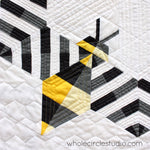 Bzzzzzz Mini Quilt | Quilt Pattern | Whole Circle Studio | Foundation Paper Piecing Mini Quilt Pattern