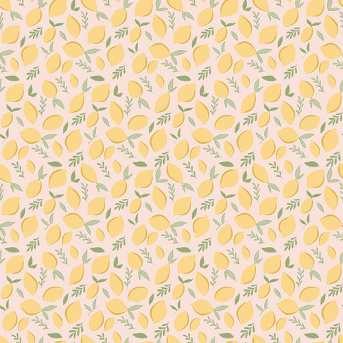 Daybreak | Cotton and Joy |  Lemons - Blush | Riley Blake Designs