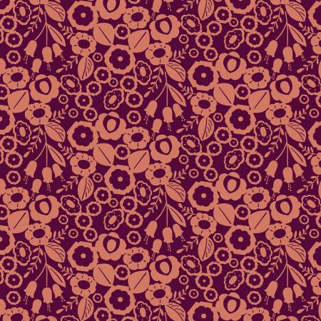 Adele - Burnt Orange Canvas Fabric | Emilia | Cotton + Steel Fabric