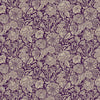 In the Dawn | Cotton Linen Canvas | Large Flowers - Purple | Elise Young | FIGO Fabrics