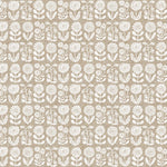 In the Dawn | Cotton Linen Canvas | Stems - White | Elise Young | FIGO Fabrics