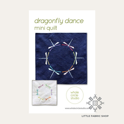 Dragonfly Dance | Quilt Pattern | Whole Circle Studio | Foundation Paper Piecing Mini Quilt Pattern