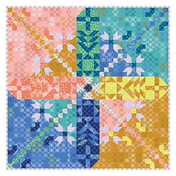Privy Garden Quilt Fabric Kit | Karen Lewis Textiles | Hampton Court Collection