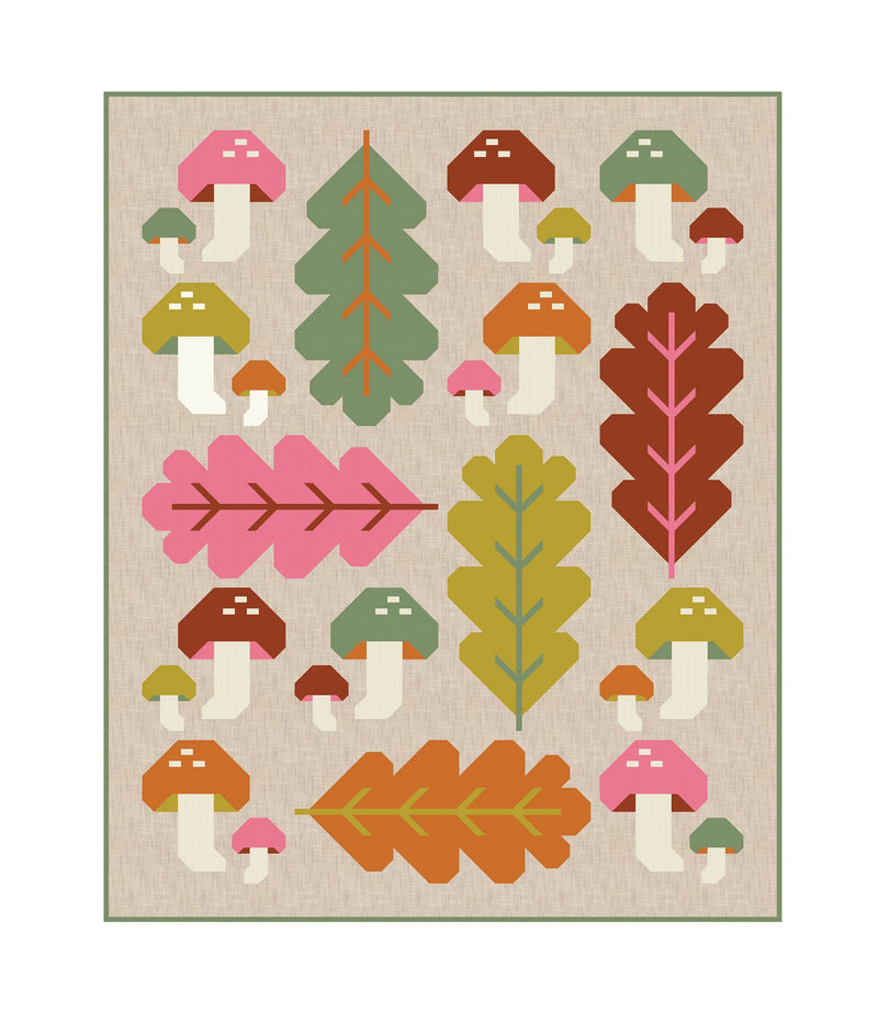Forest Fungi Quilt | Quilt Pattern | Pen + Paper Patterns