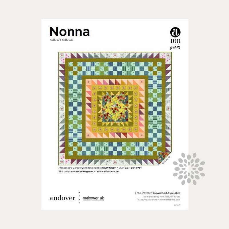Francesca’s Garden Quilt | Free Quilt Pattern | Giucy Giuce | Nonna Fabric Collection