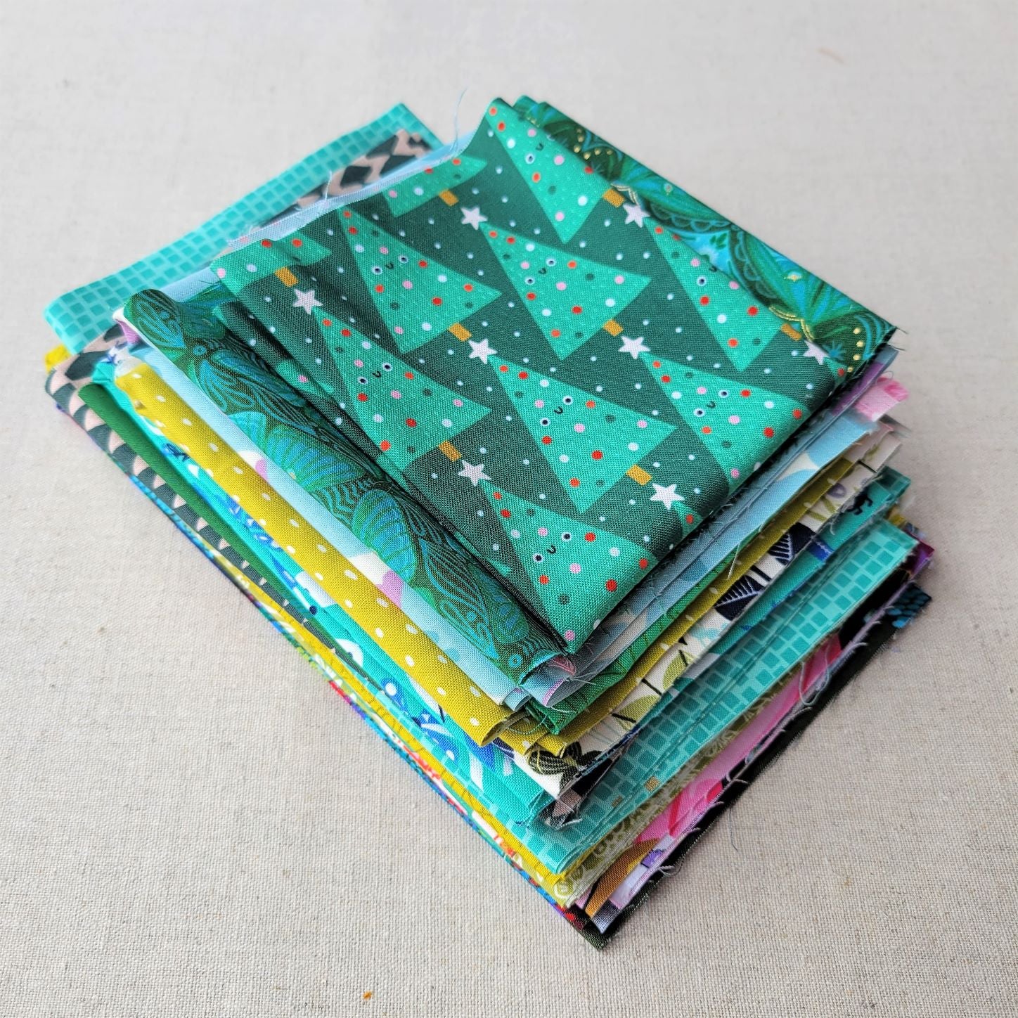 100x Cotton Fabric Scraps Quilting Scrap Bundle Quilt Scrap Bag Fabric  Sewing US