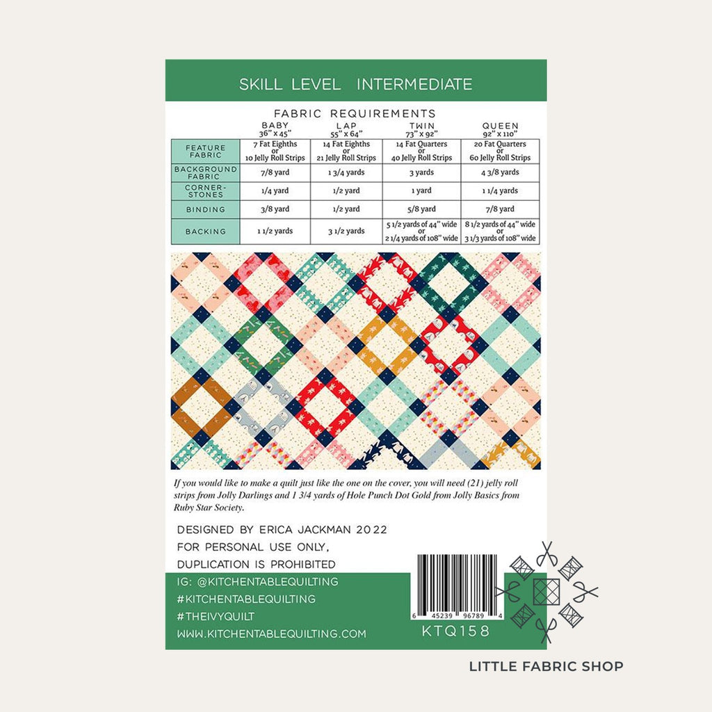 The Ivy Quilt | Quilt Pattern | Kitchen Table Quilting