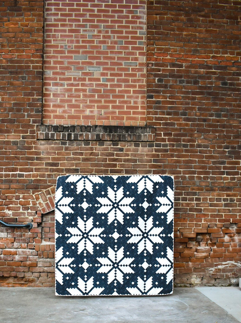 Knitted Star Quilt Pattern Lo & Behold Stitchery Little Fabric Shop