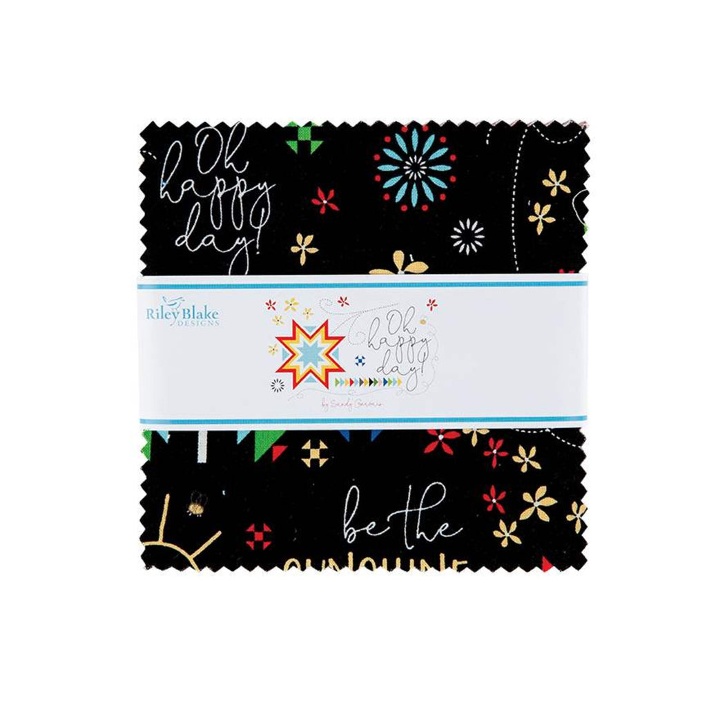Oh Happy Day! - 5" Charm Pack | Riley Blake Designs