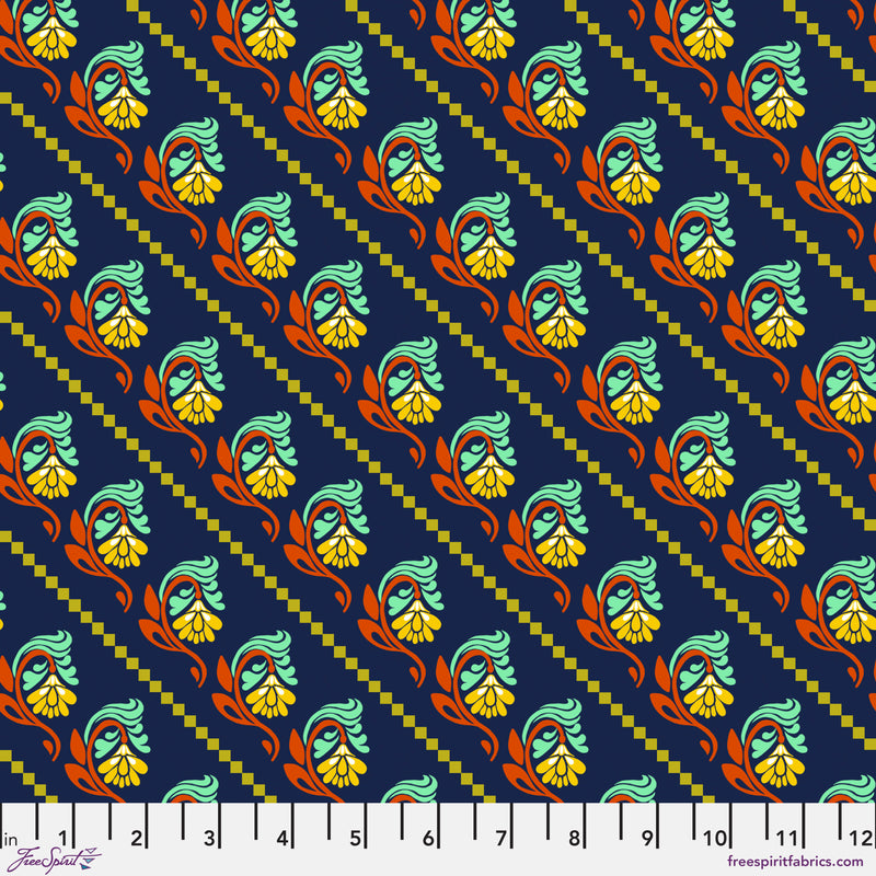 Fluent | Anna Maria Horner | Tilt - Navy | FreeSpirit Fabrics