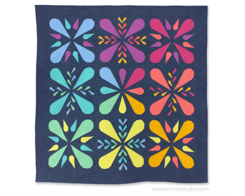 Patchwork Petals | Quilt Pattern | Whole Circle Studio | Foundation Paper Piecing Quilt Pattern