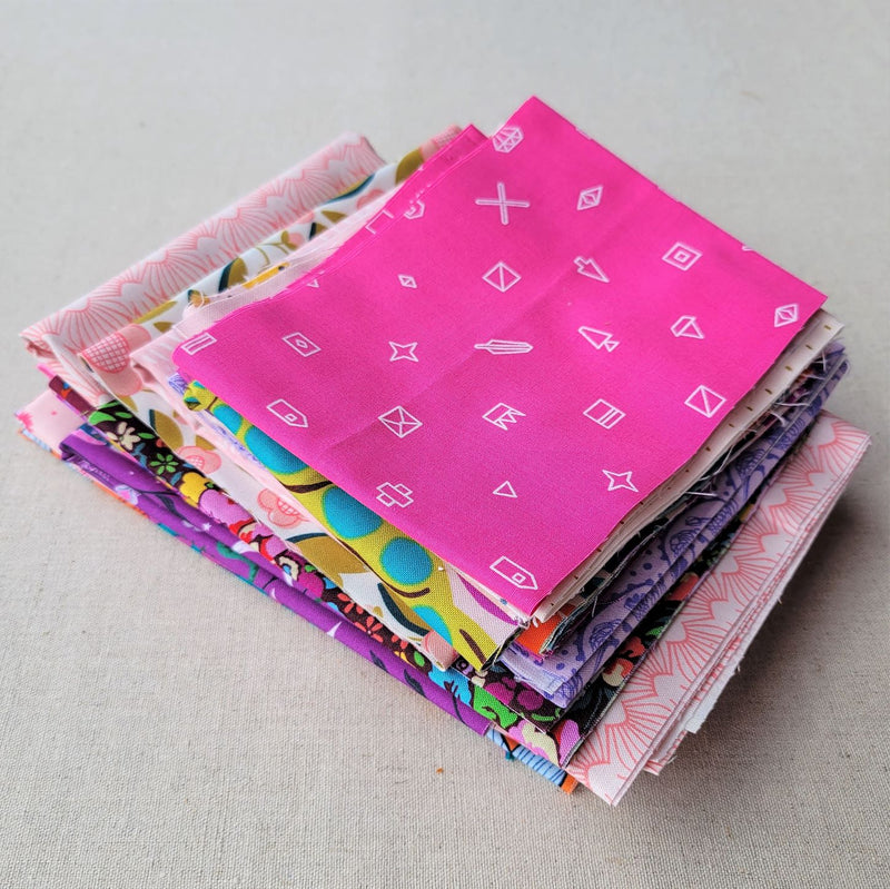 Quilt Fabric Scrap Bundle, Fabric Remnants, Designer Fabric Bundle