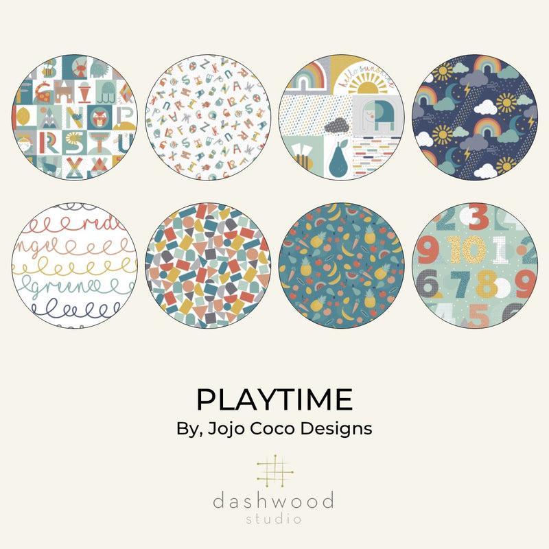 Playtime | Fat Quarter Bundle Complete Collection | Dashwood Studio | Jojo Coco Designs