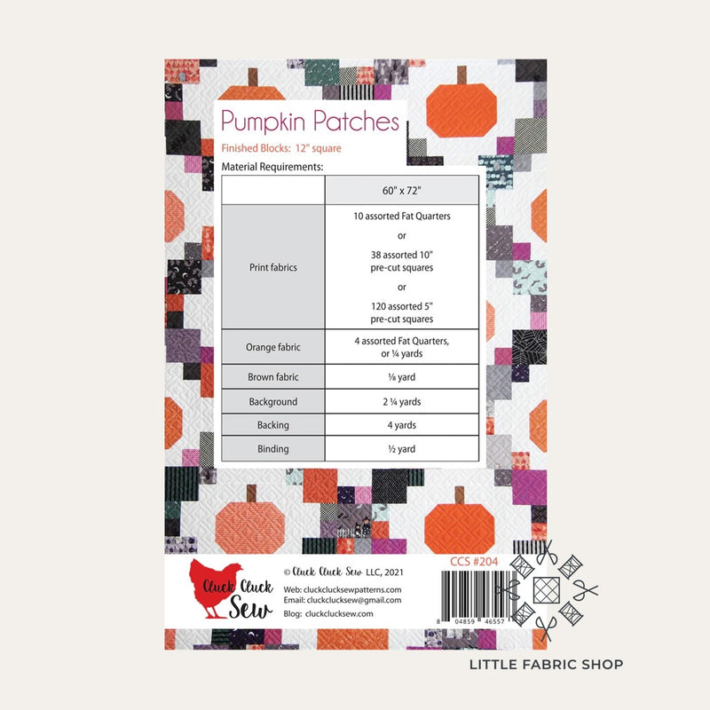 Pumpkin Patches | Quilt Pattern | Cluck Cluck Sew