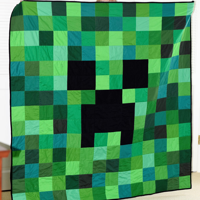 Minecraft Creeper Quilt Fabric Bundle – Little Fabric Shop minecraft-creeper-quilt-fabric-bundle-little-fabric-shop