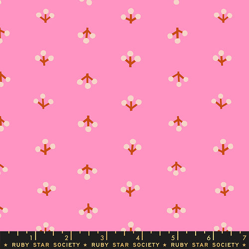 Petunia | Ruby Star Society | Sprigs - Flamingo | Moda Fabrics