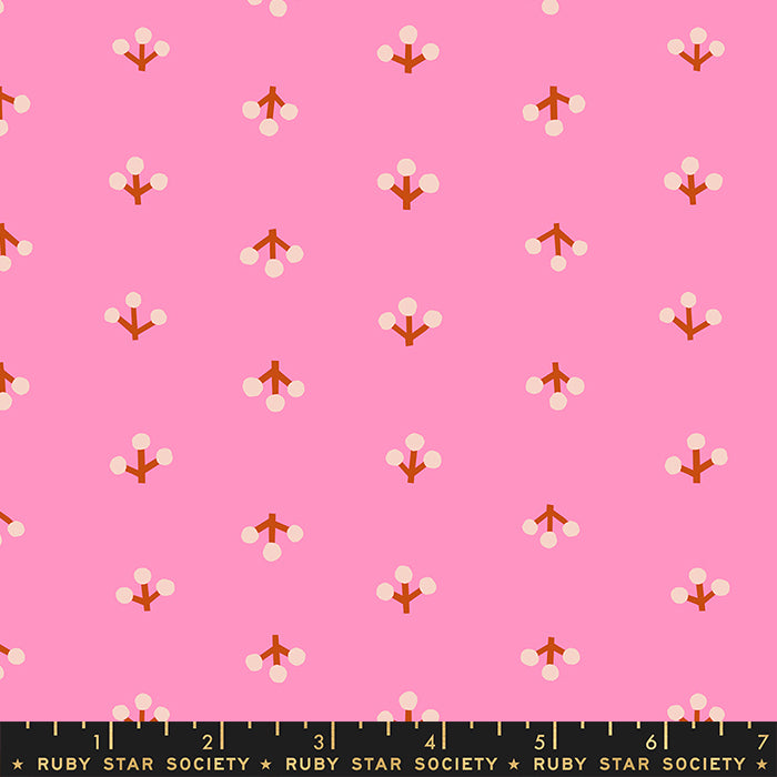 Petunia | Ruby Star Society | Sprigs - Flamingo | Moda Fabrics