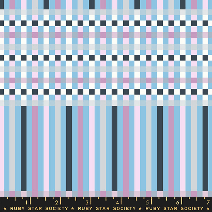 Petunia | Ruby Star Society | Gingham - Hydrangea | Moda Fabrics