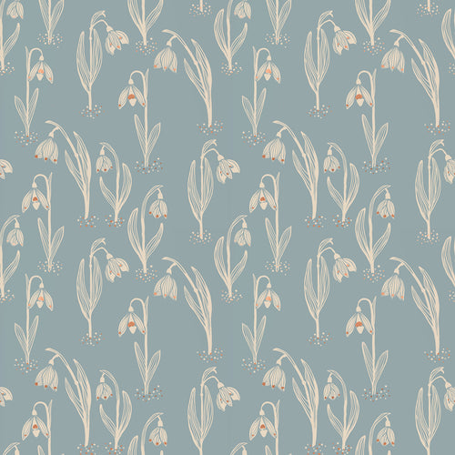 Unruly Nature | Snowdrops Metallic - Sky | Ruby Star Society