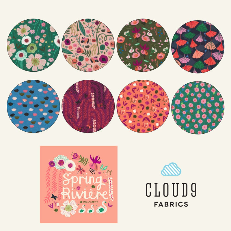 Spring Riviere | Half Yard Bundle Complete Collection | Cloud 9 Fabrics