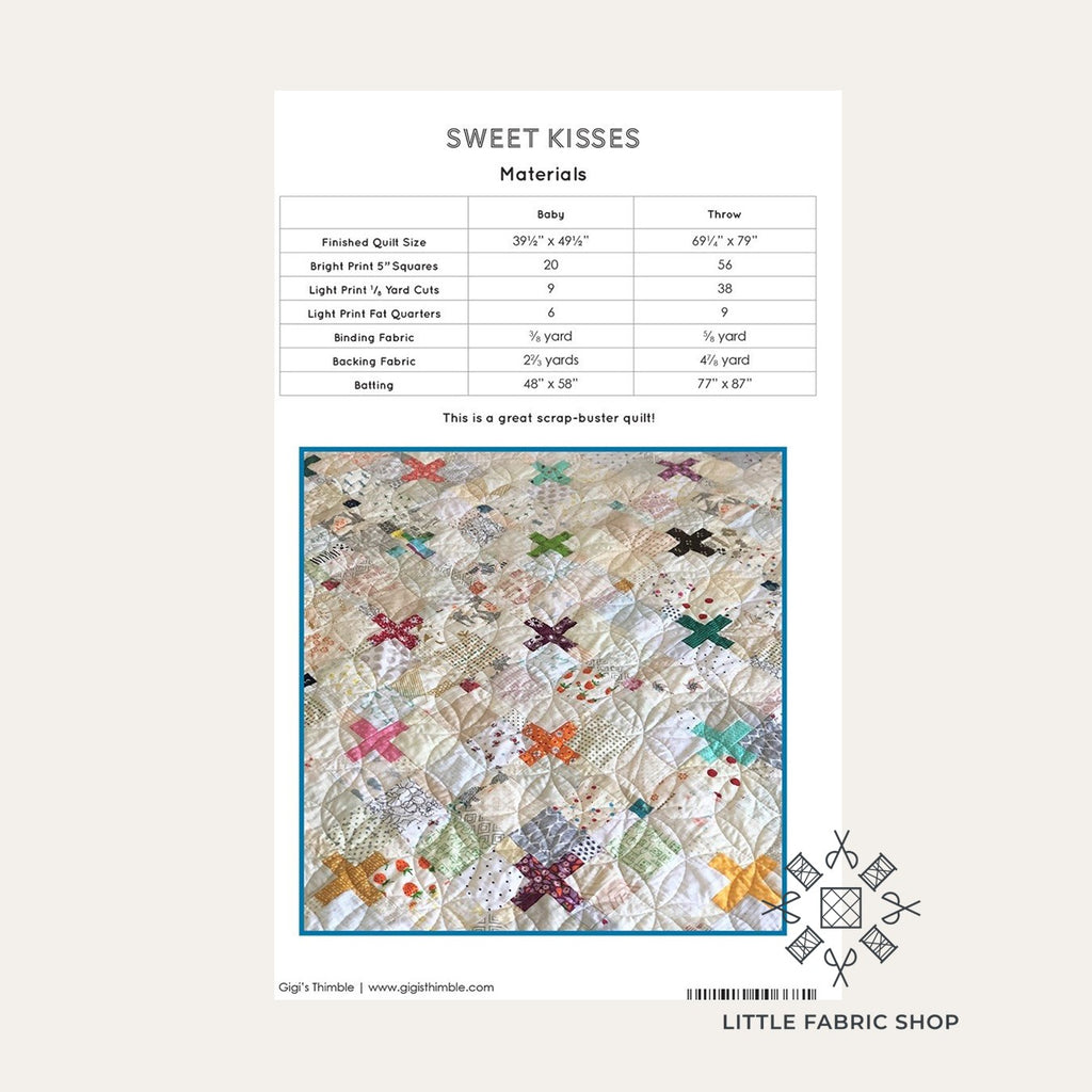 Sweet Kisses | Quilt Pattern | Gigi's Thimble
