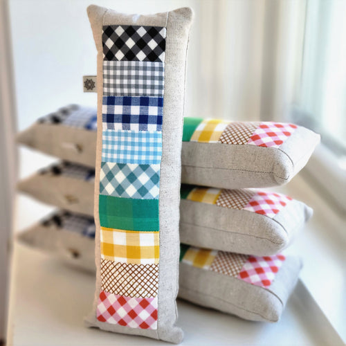 Gradient Pincushion | Gingham Fabrics | Little Fabric Shop