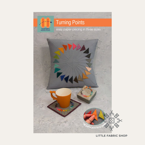Hunter's Design Studio | Turning Points Pattern | Pillow Pincushion Mug Rug