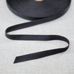 1/2" Cotton Twill Tape | Lightweight | Black