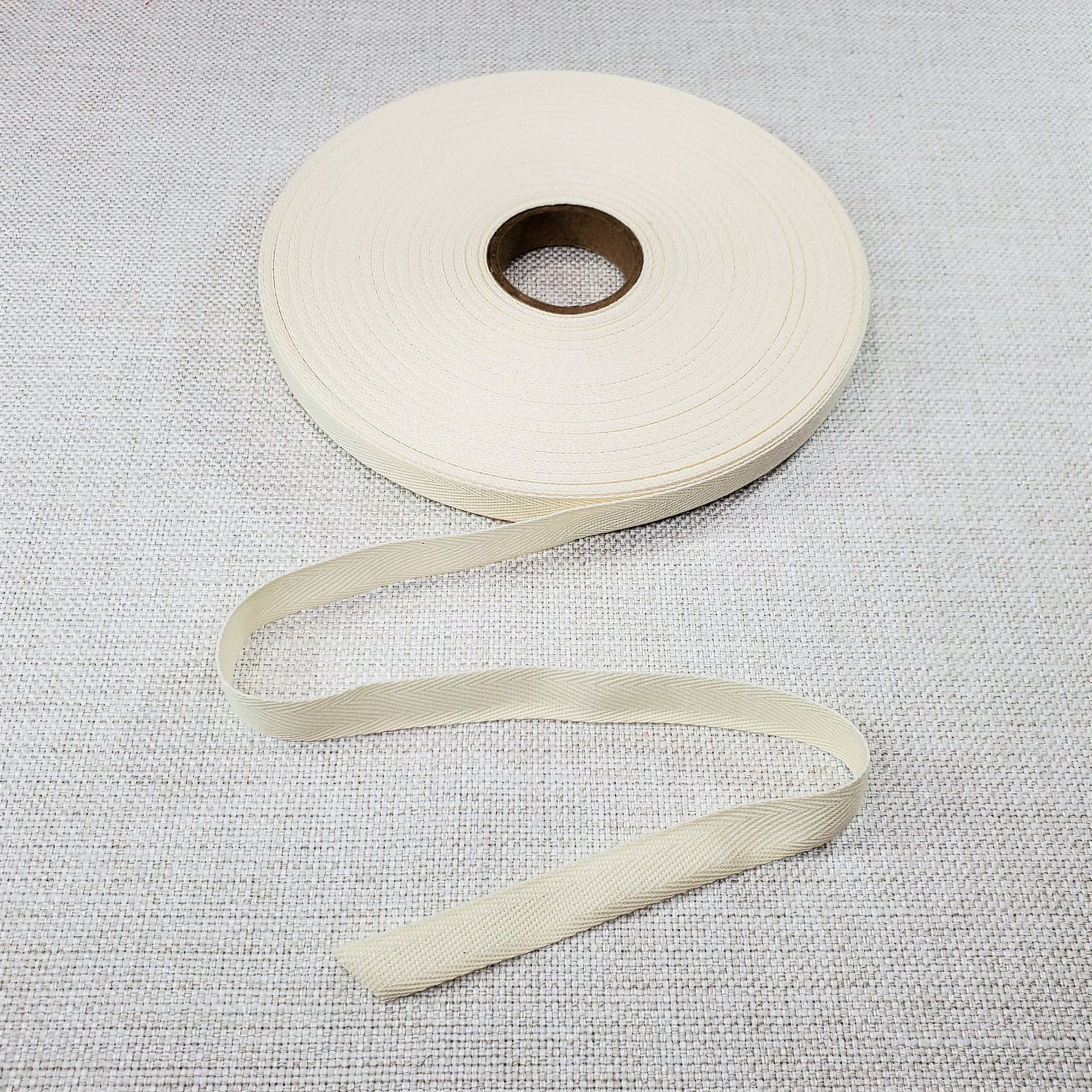 Cotton Twill Tape 3/8, 5/8, 7/8 and 1.5 