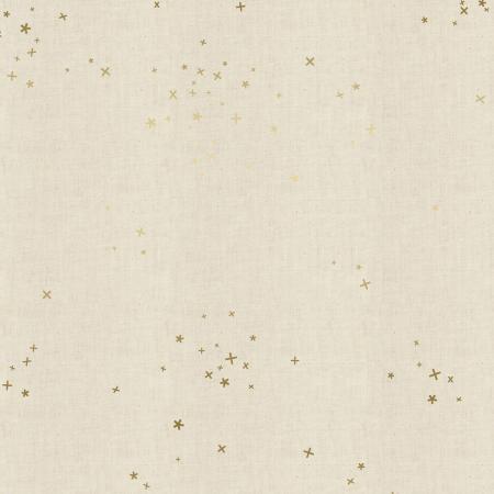 Freckles - Twinkle Unbleached Metallic Fabric | Cotton + Steel Basics