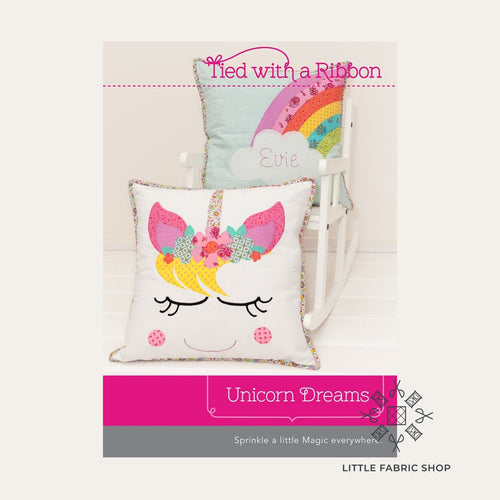 Tied with a Ribbon | Quilt Pillow Pattern | Unicorn Dreams