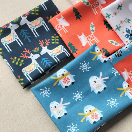 Winter Folk | Fat Quarter Bundle Complete Collection | Sally Payne | Dashwood Studio