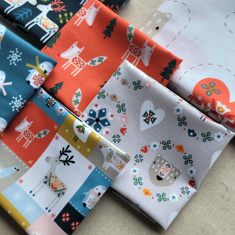Winter Folk | Fat Quarter Bundle Complete Collection | Sally Payne | Dashwood Studio
