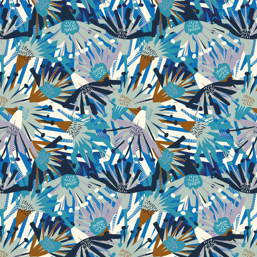 Good Vibes | Vibration - How Blue Am I | Cotton + Steel Fabrics