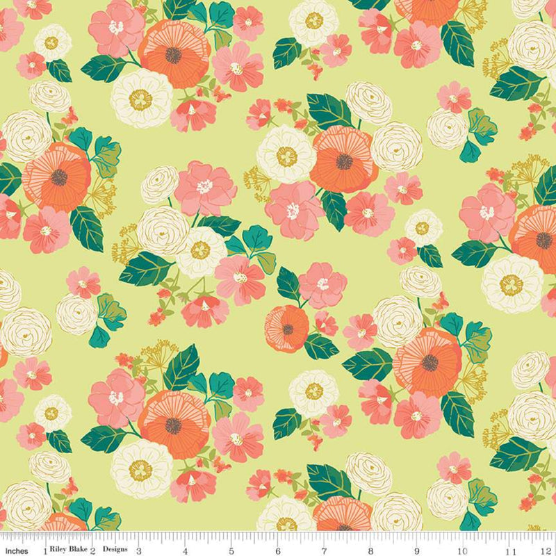 Midsummer Meadow - Wild Bouquet Pear | Riley Blake Designs