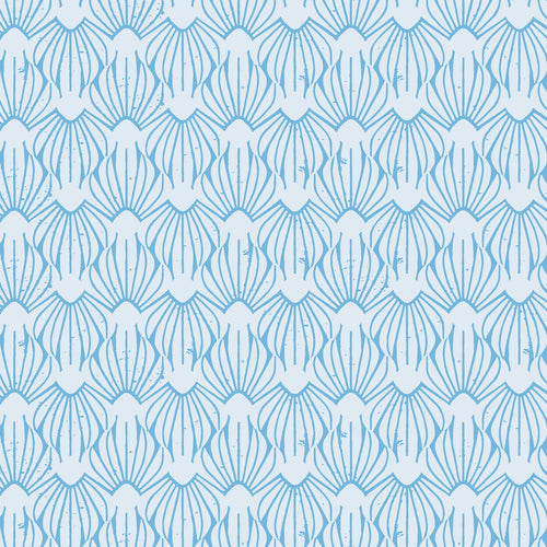 Petal - Blue Lagoon Fabric | On A Spring Day | Cotton + Steel Fabric