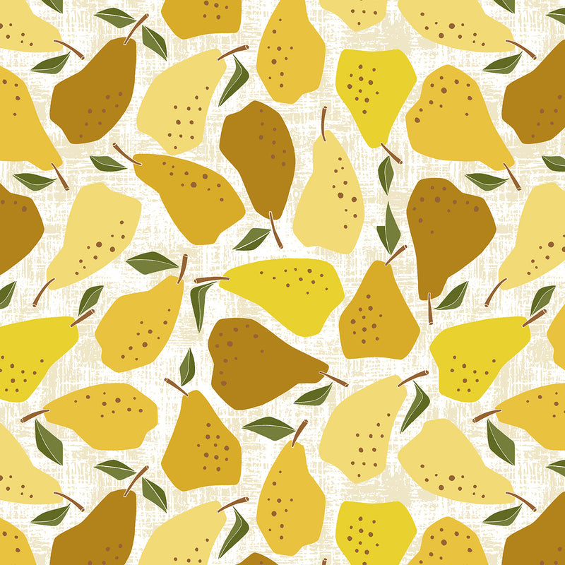Pear - Yellow Fabric | Under the Apple Tree | Loes van Oosten | Cotton + Steel