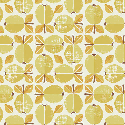 Apple - Yellow Fabric | Under the Apple Tree | Loes van Oosten | Cotton + Steel