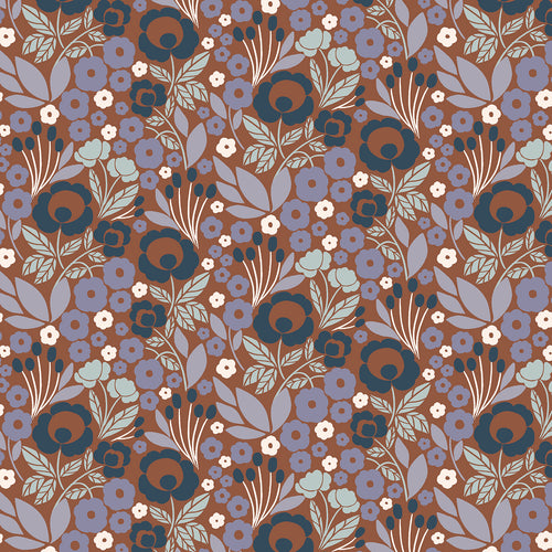 Agnes - Blazing Autumn | Penny Cress Garden } Cotton + Steel Fabrics